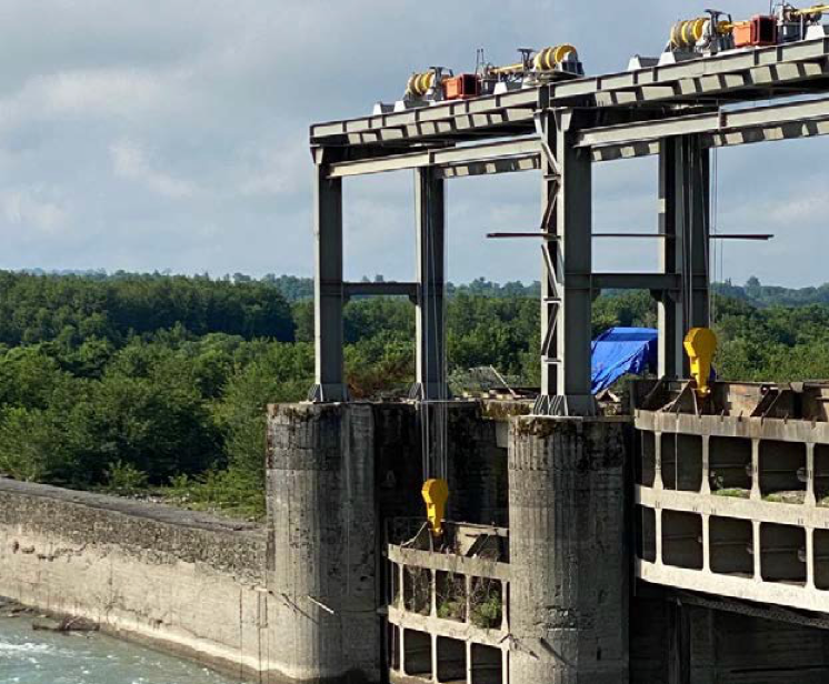 Gali dam of the Enguri hydropower complex
